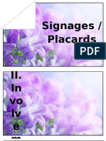 Signages / Placards