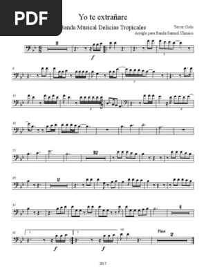 Yo Te Extranare Trombone 1