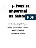 Pag-Iwas Sa Impormal Na Sektor