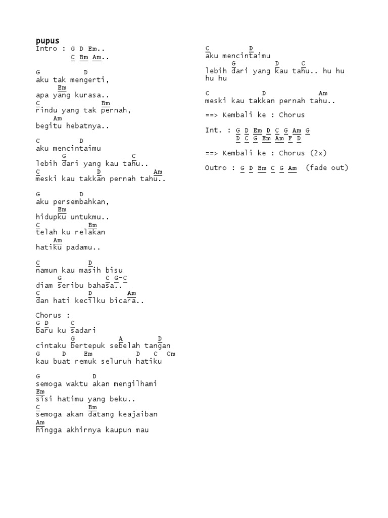 Chord Lagu Dan Bila Nanti Datang Bidadari