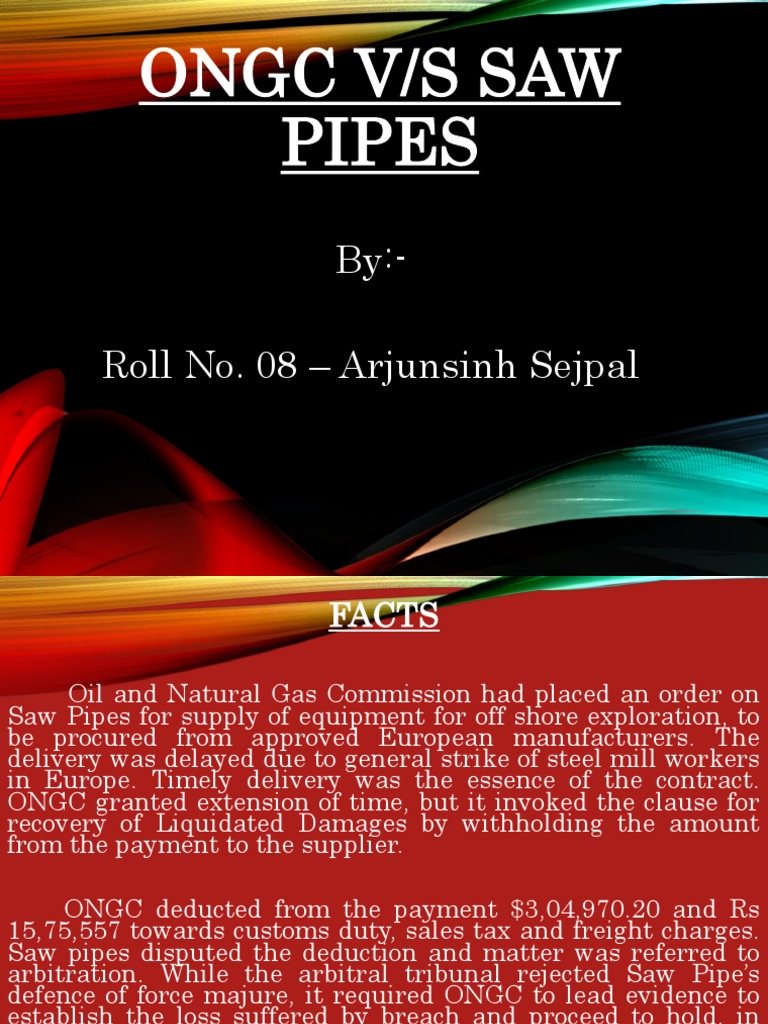 Ongc vs. Saw Pipes PDF