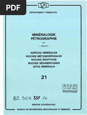 Sgn 537 Co Mineralogie Cristallographie
