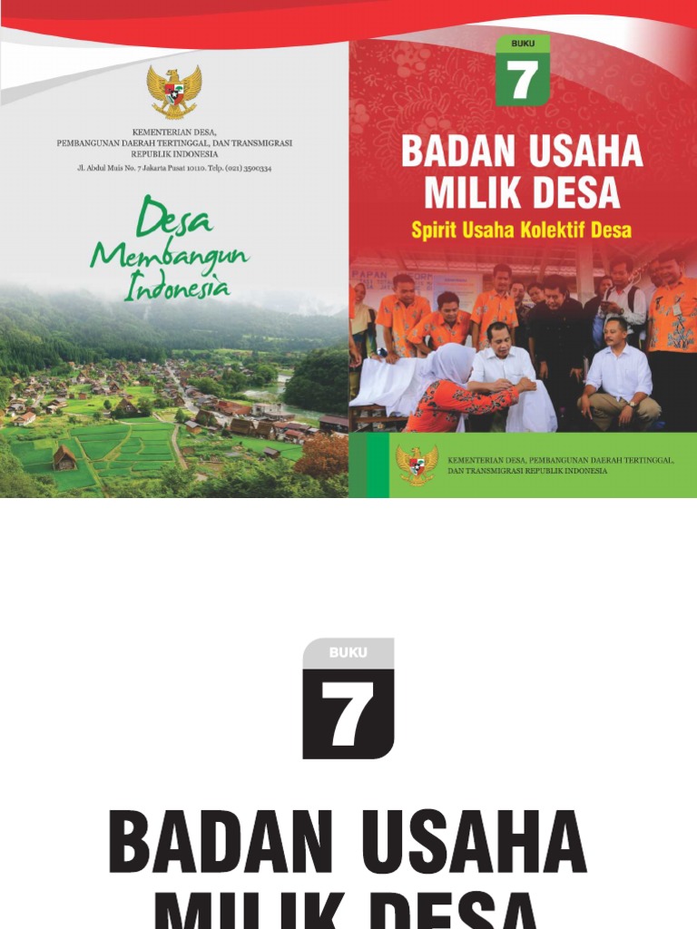 Buku 7 Bdan Usaha Milik Desa PDF | PDF | Politik
