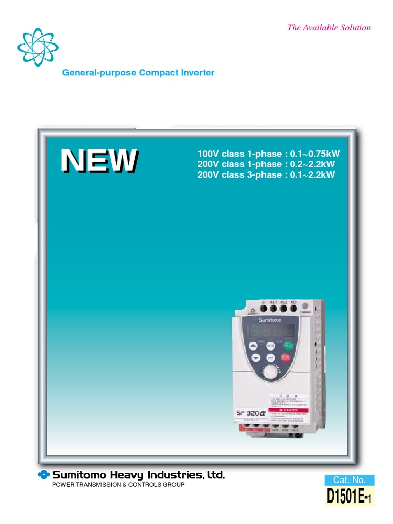 設備・備品 Sumitomo SF-320a Inverter SF-3212-A10 Sumitomo SF-320a Inverter SF-3212-A10 SUMITOMO SF-320 MANUAL