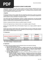 Research Grant Guidelines