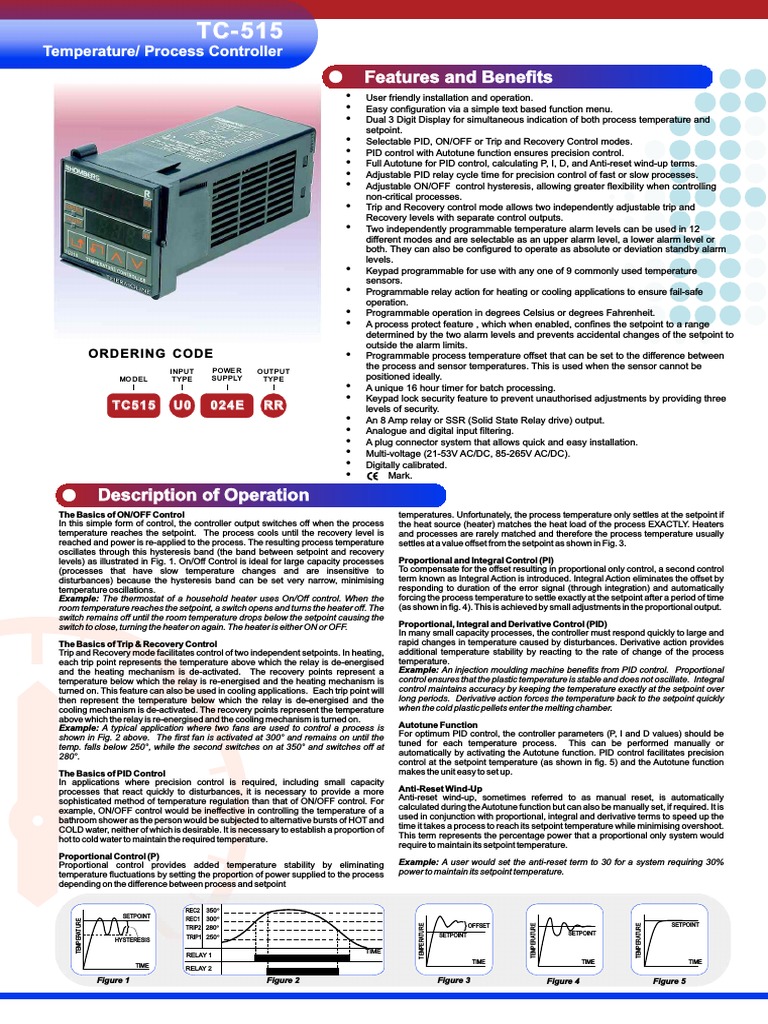 TC515 | PDF | Control Theory | Relay