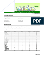 Olimpiada Departamental 2014 - Informe Final PDF