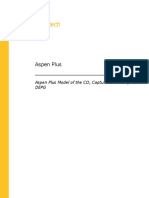 Aspen Plus: Aspen Plus Model of The CO Capture Process by Depg