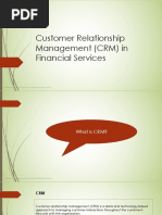 Customer Relationship Management (CRM) in Financial Services