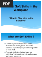 Critical Soft Skills in The Workplace