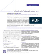 DX and TX of Urticaria in Primary Care