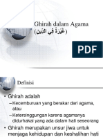 Ghirah Dalam Agama (غَيْرَةٌ فِي الدِّينِ) 1