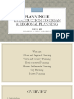 Urban & Regional Planning