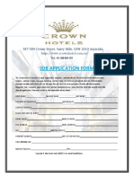 Crown Hotel Job Application & Interview Form
