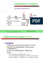 Discrete Representation of Signal