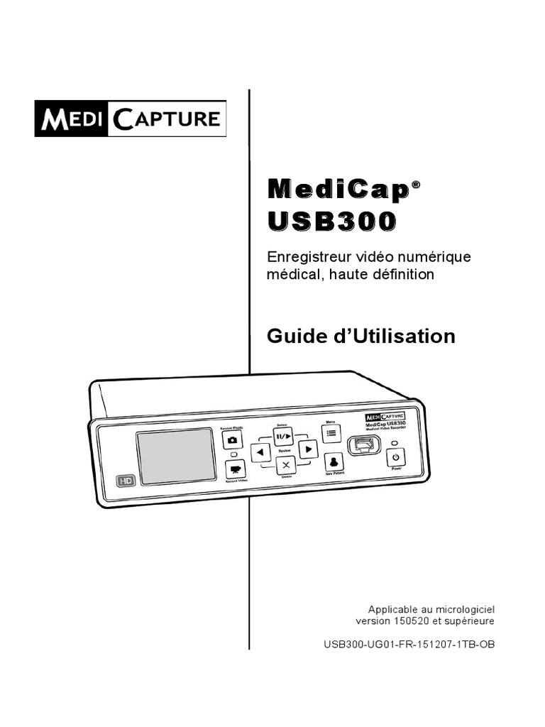 Manuel MediCapture USB300 | PDF | USB | Disque dur