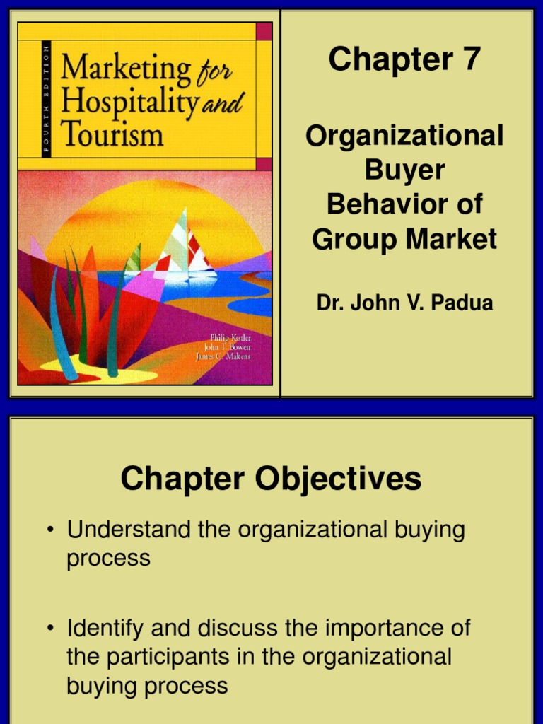 Chapter 7 Organizational Buyer Behavior Of Group Market Pdf