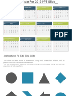Calendar For 2019 Free PowerPoint Template1