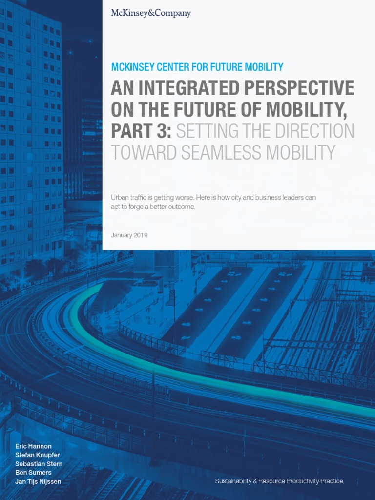 An Integrated Perspective On The Future of Mobility Part 3 VF | PDF ...