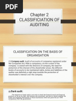 Classificiation of Auditing