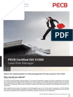 PECB Certified ISO 31000: Lead Risk Manager