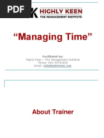 Managing Time PDF