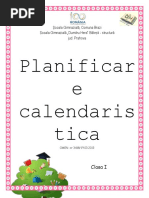 Planificare Calendaristica - Clasa I - EDP