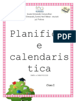 Planificare Calendaristica - Clasa I - EDP