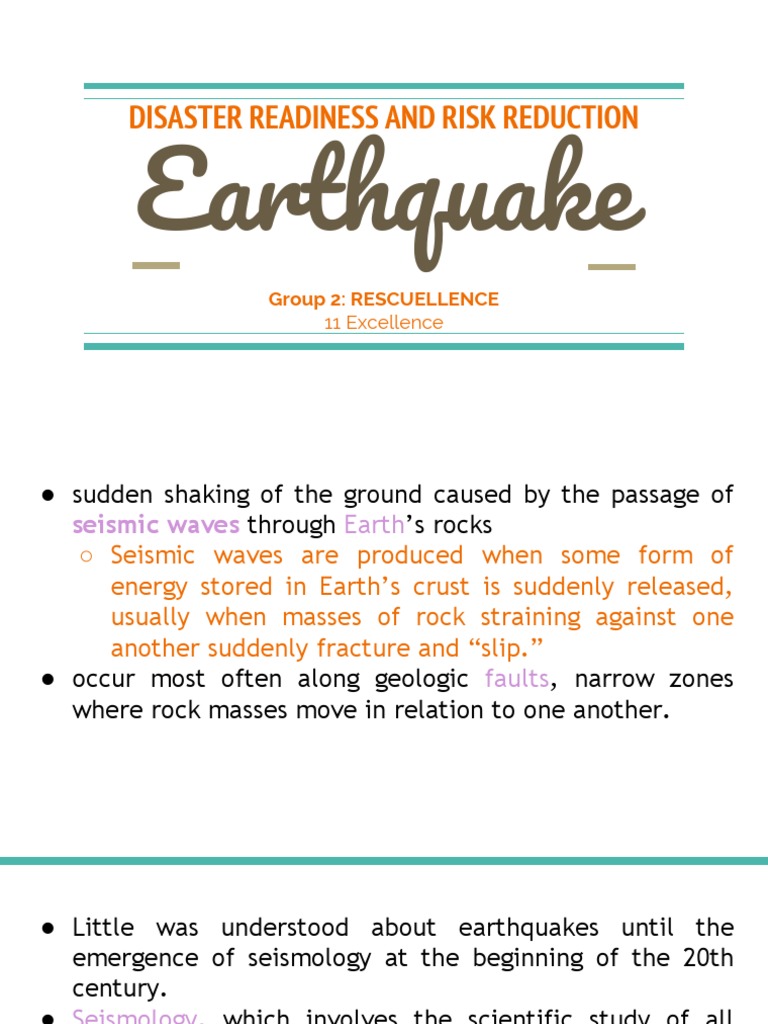 Drrr Earthquake Pdf Earthquakes Fault Geology