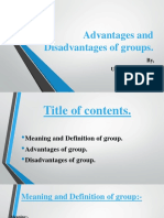 Advantages & Disadvantages of Groups Explained