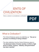 7 Elements of Civilization