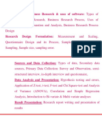 Syllabus: Introduction To Business Research & Uses of Software: Types of