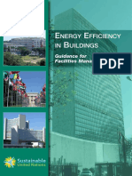 Nergy Fficiency in Uildings: Guidance For Facilities Managers