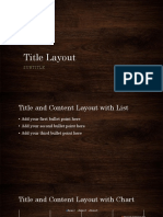 Layout and Content Examples