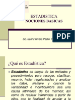 Estadistica: Nociones Basicas