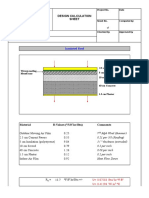 Design Calculation Sheet: Insulated Roof