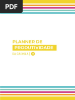 Planner de produtividade da Caixola