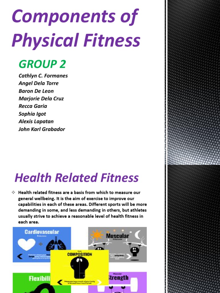 Group 2 COMPONENTS OF FITNESS 1 PDF