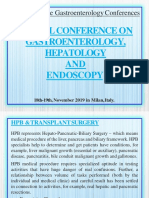 Global Conference On Gastroenterology, Hepatology AND Endos