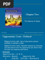 Chapter Two: The Nature of Costs