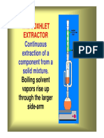 The Soxhlet Extractor: Continuous Extraction of A Component From A Solid Mixture. Solid Mixture