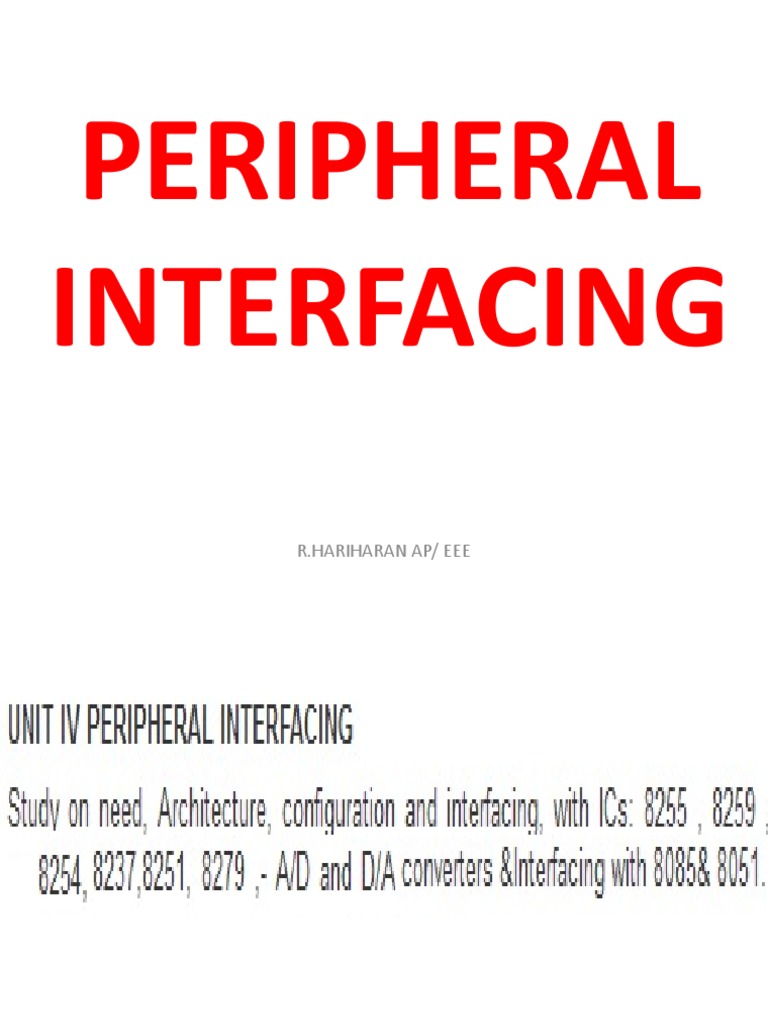 8255 Programmable Peripheral Interface | PDF | Office Equipment ...
