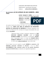 Apelación de Sentencia de Alimentos Original