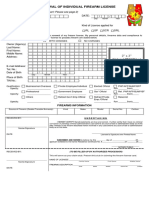 Form - Application For Renewal of Individual Firearms Lisc