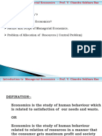 Introduction to Managerial Economics by Prof. V. Chandra Sekhara Rao