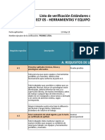 Lista de Verficacion ECF 05 Promec Codelco Ventanas