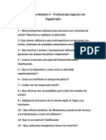 Cuestionario Módulo 5 Yogaterapia