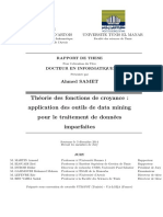 Theory of belief functions: application of data mining tools for data processing imperfect