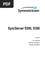 Symmetricom Syncserver - S300 - S350