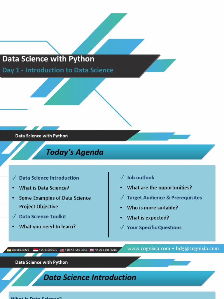 Data Science Using Python - Day 1-2 | PDF | Probability Distribution ...